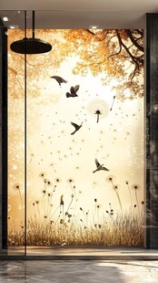 高端移门屏风装饰画