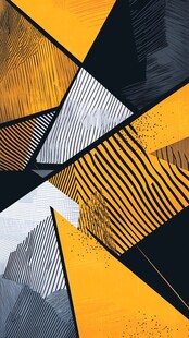 线条背景黄黑背景