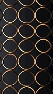 圆形金色立体浮雕图案