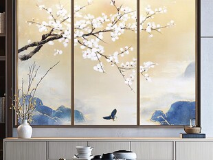 梅花轻奢背景墙