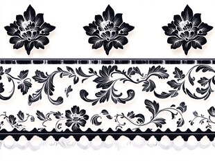 青花瓦素材花型