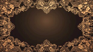 金色花边背景