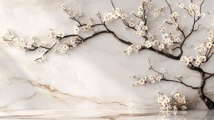 梅花轻奢背景墙
