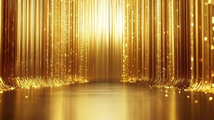 金色线条金色舞台