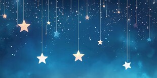 蓝色星光壁纸