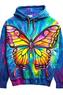 高级炫酷蝴蝶印花