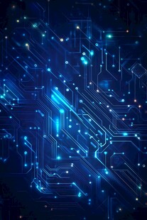 蓝色科技渐变背景数码