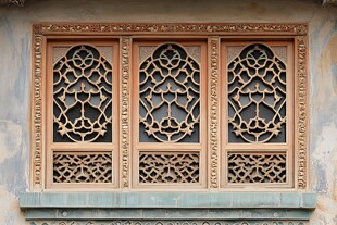 维族雕花木窗