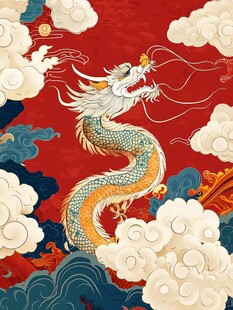 龙年包装插画