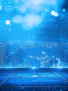 智慧城市蓝色科技背景