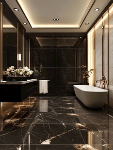 浴室瓷砖理石拼接路面