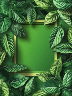 绿叶绿植背景素材