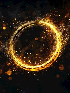 质感黑金色年会