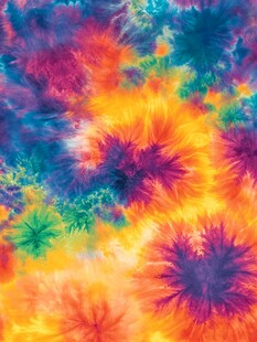 绚丽色彩背景印染花布