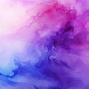 彩色烟雾晕染梦幻墨迹