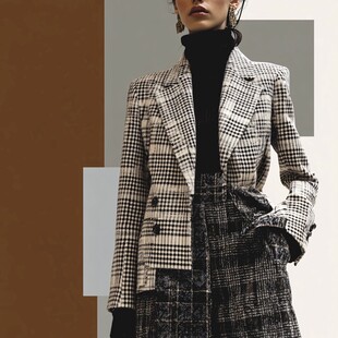 高端服饰格纹设计