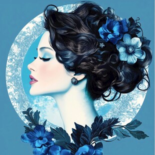 女性唯美装饰画