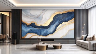 轻奢艺术背景墙