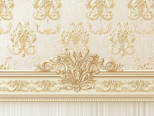 金色浮雕背景墙