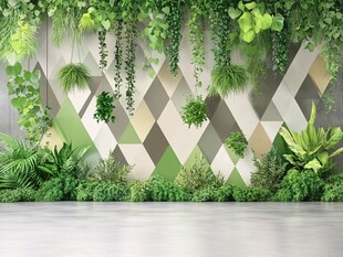 绿植背景墙植物背景墙
