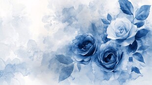 背景蓝玫瑰图片素材