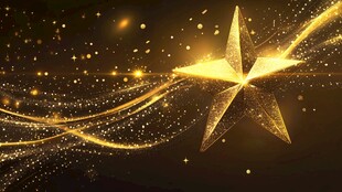 金色星星幕
