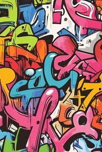 涂鸦风格立体背景