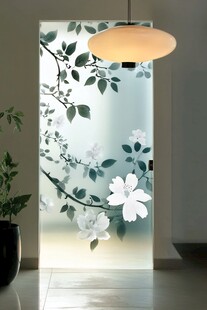 优雅恬静壁纸玻璃贴纸