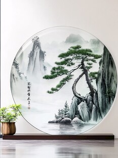 迎客松圆盘装饰