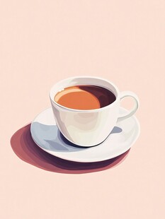 茶杯插画