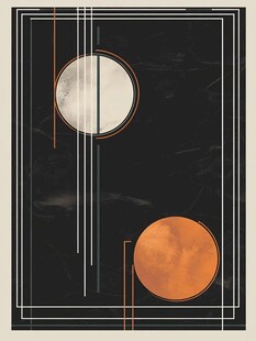 现代轻奢几何装饰画