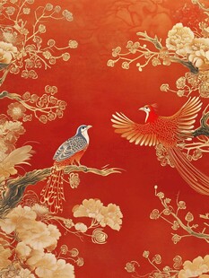 新中式故宫仙鹤刺绣