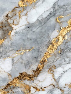 蓝底金线大理石