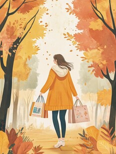 插画秋天