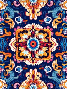 酷炫民族风家纺图案