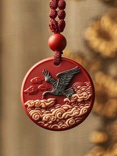 松针松鹤延年红金