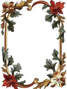 精美花纹边框