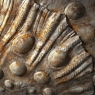 海螺化石纹理