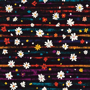 卡通花布纹理背景