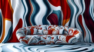 3d印花旋涡背景