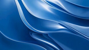 蓝色动感丝绸背景