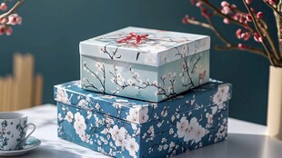 糕点盒饼干盒花好月圆