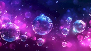 绚丽气泡背景壁纸素材