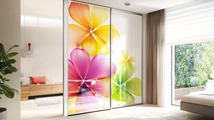 艺术玻璃推拉门