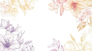 森系粉橙色花朵背景