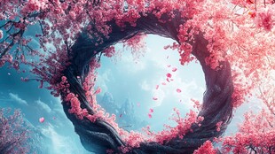 唯美梦幻梅花林