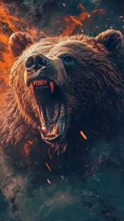 雄壮的动物插画