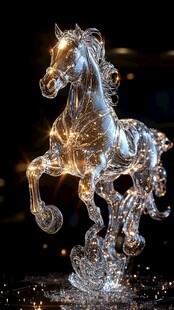 一马当先马年背景