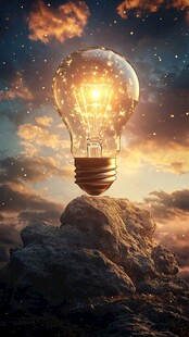 灯泡创意场景图
