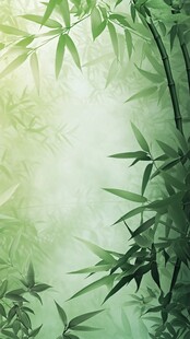 唯美竹叶背景